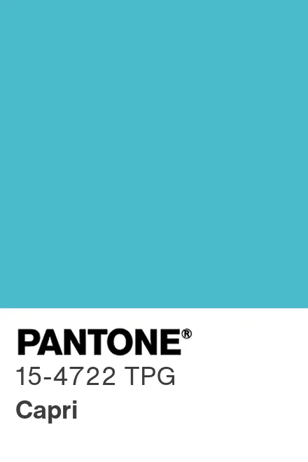 Farbchip PANTONE 15-4722 TPG Capri