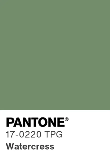 Farbchip PANTONE 17-0220 TPG Watercress