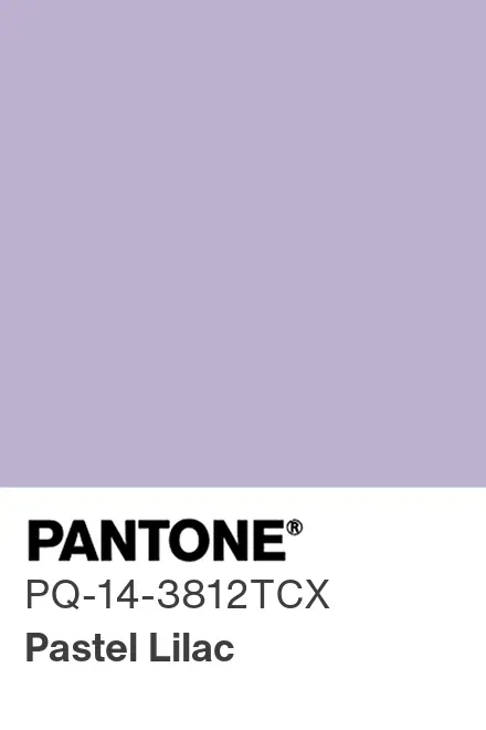 Farbchip PANTONE PQ-14-3812TCX Pastel Lilac