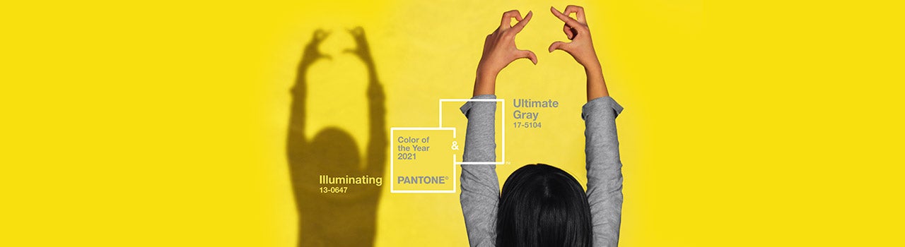 Pantone Colors of the Year 2021 Ultimate Gray + Illuminating Yellow