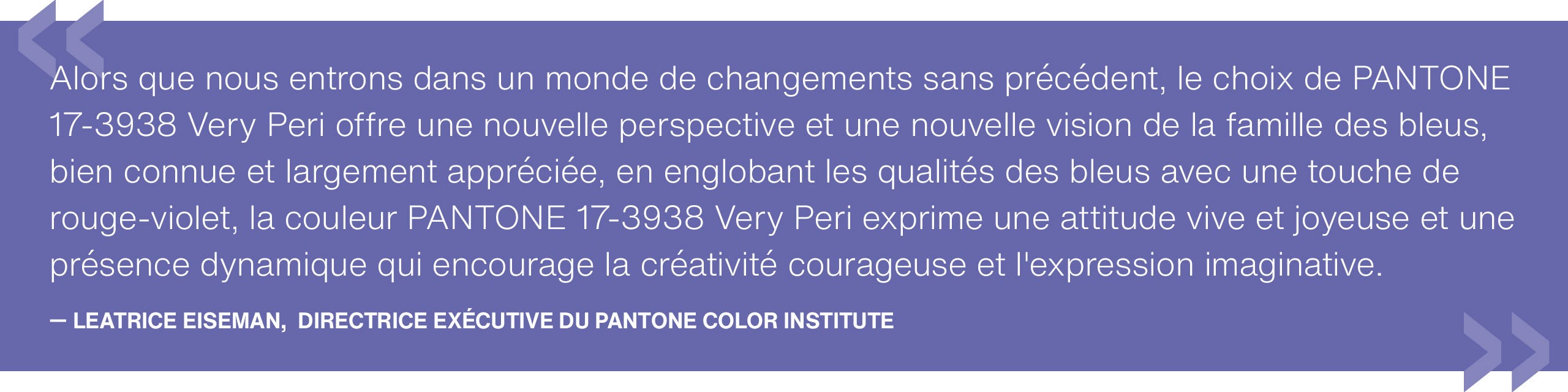 Pantone Color of the Year 2022 - Lee Eiseman Quote