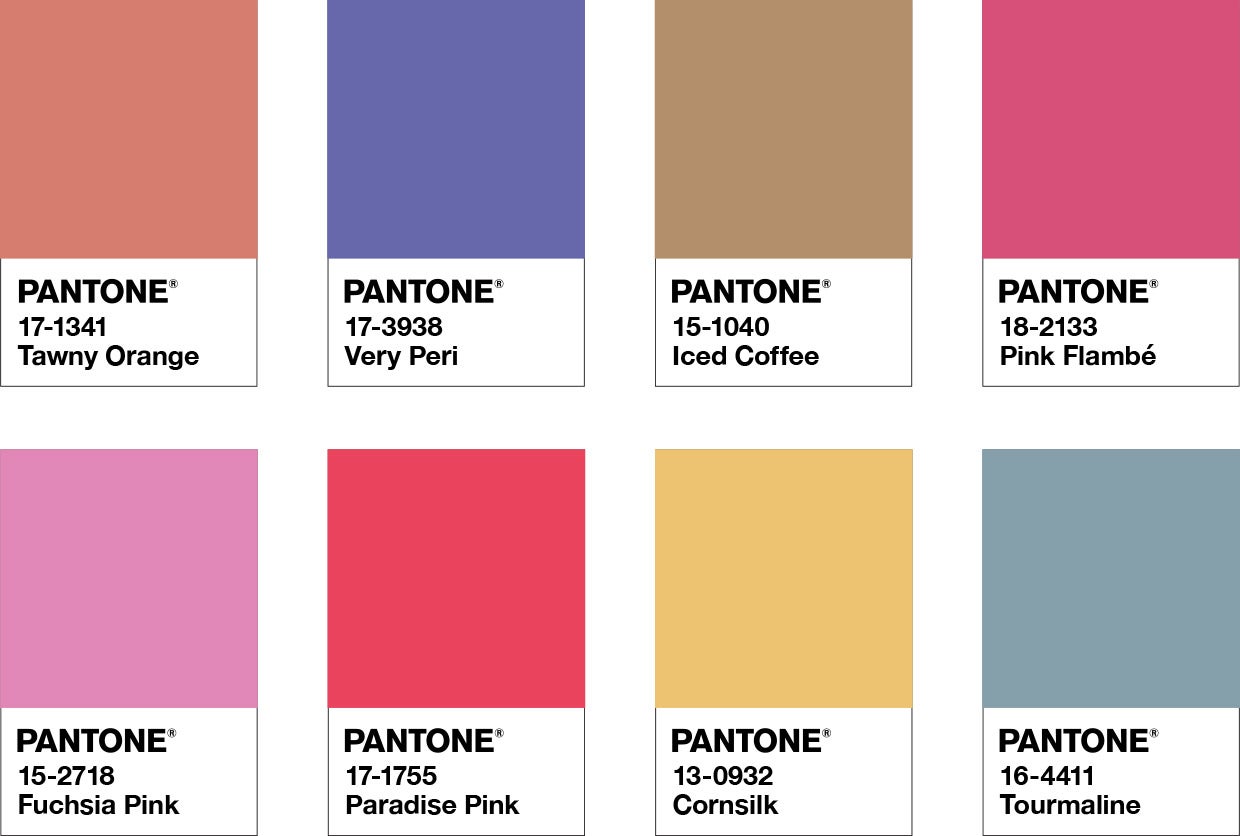 PANTONE® USA Pantone Color of the Year 2022 / Palette Exploration