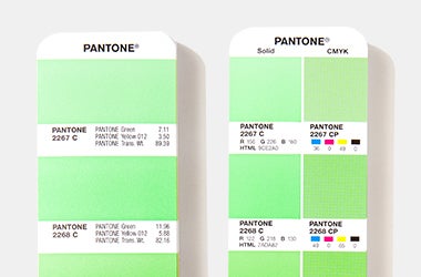 Solid color versus process color