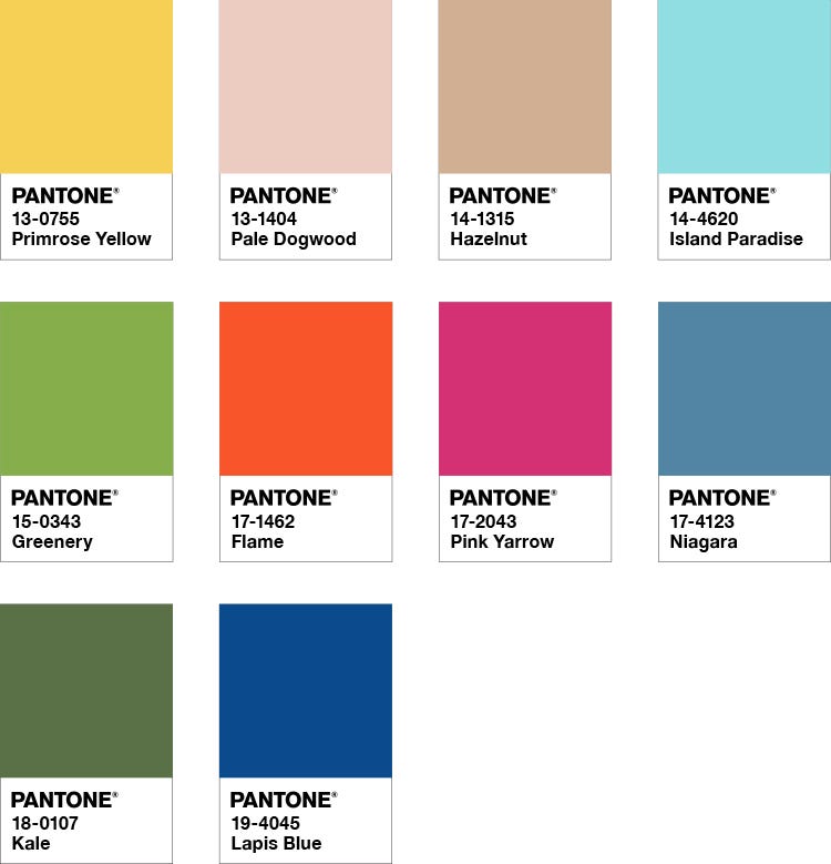 PANTONE® USA | Fashion Color Report Spring 2017