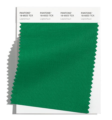 Pantone Cotton Swatch 18-6022 TCX