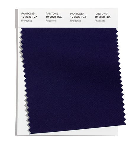 Pantone Cotton Swatch 19-3838 TCX