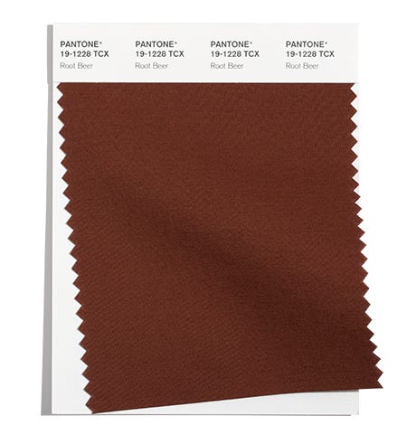 Pantone Cotton Swatch 19-1228 TCX