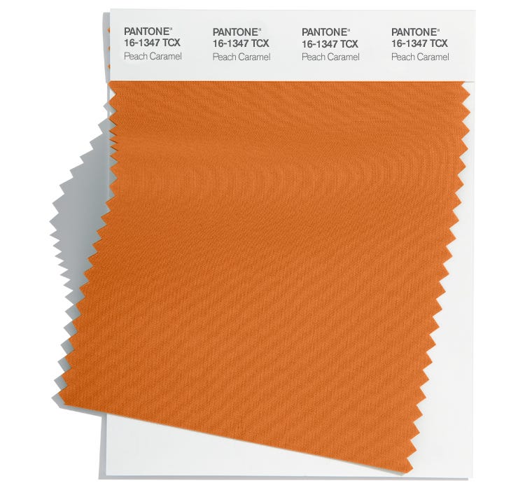 Pantone Cotton Swatch 16-1347 TCX