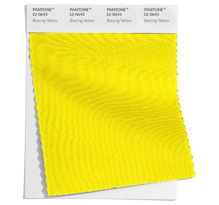 Pantone Cotton Swatch 12-0643 TCX