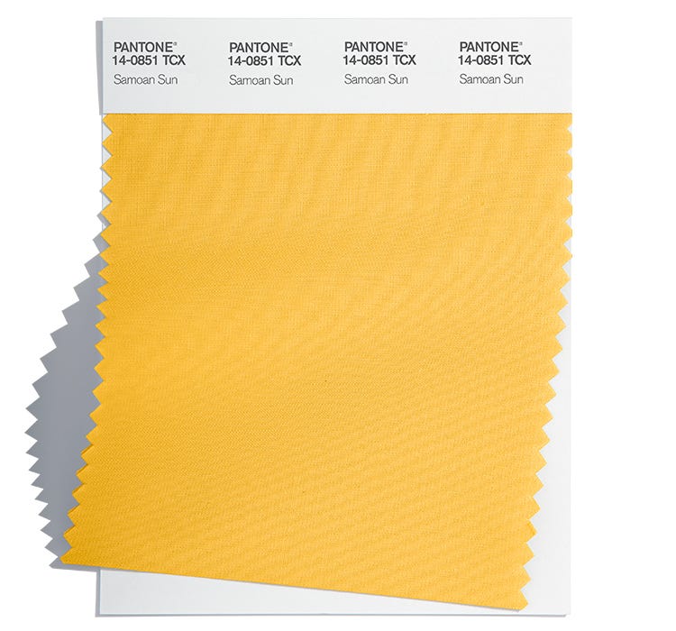 Pantone Cotton Swatch 14-0851 TCX