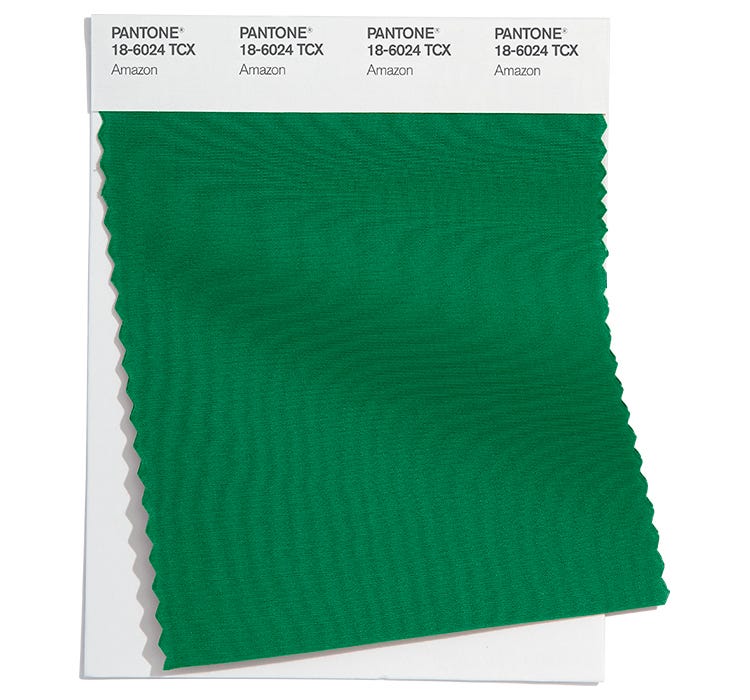 Pantone Cotton Swatch 18-6024 TCX