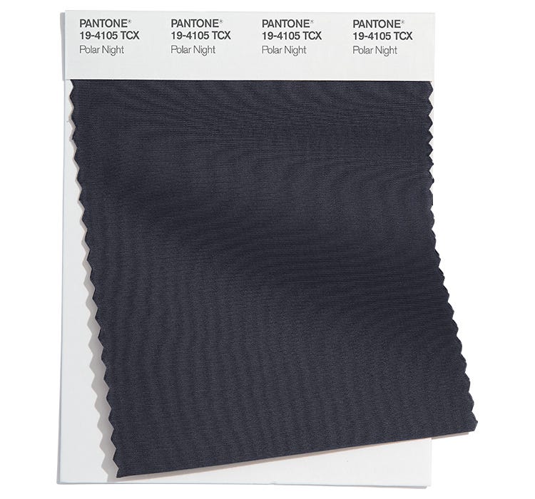 Pantone Cotton Swatch 19-4105 TCX