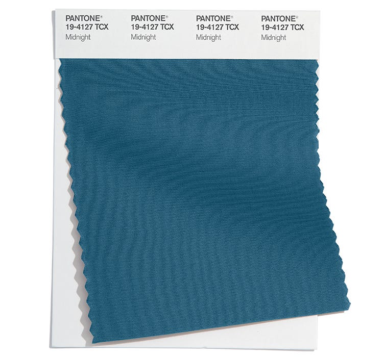 Pantone Cotton Swatch 19-4127 TCX