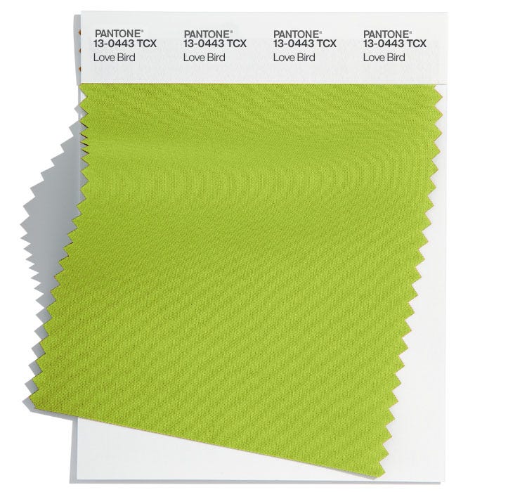 Pantone Cotton Swatch 13-0443 TCX