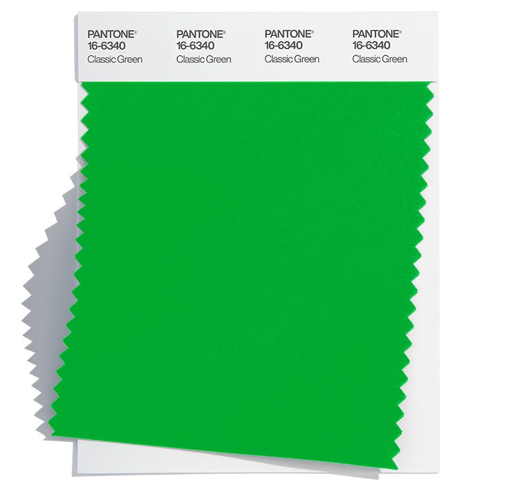 Pantone Cotton Swatch 16-6340 TCX